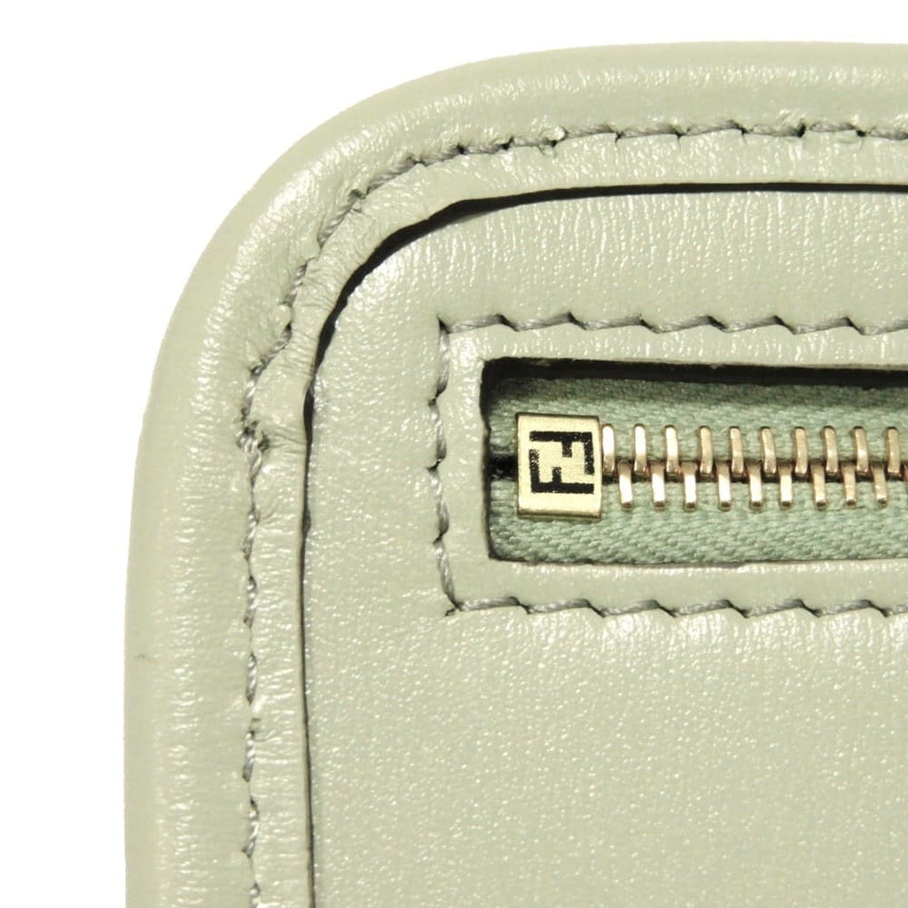 Fendi Light Green Leather Phone Wallet (Pre-Owned)