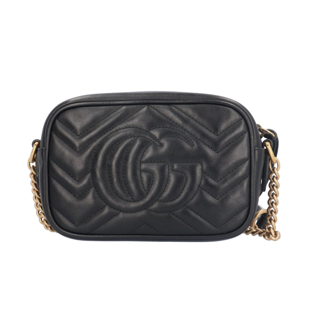 Gucci Black Leather Shoulder Bag (Pre-Owned)