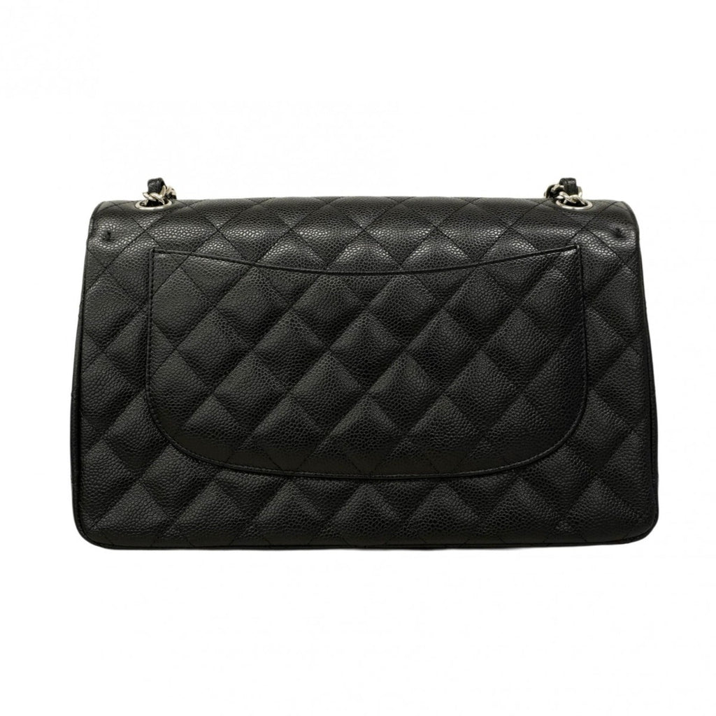 Chanel Black Grained Calfskin Shoulder Bag (Pre-Owned)