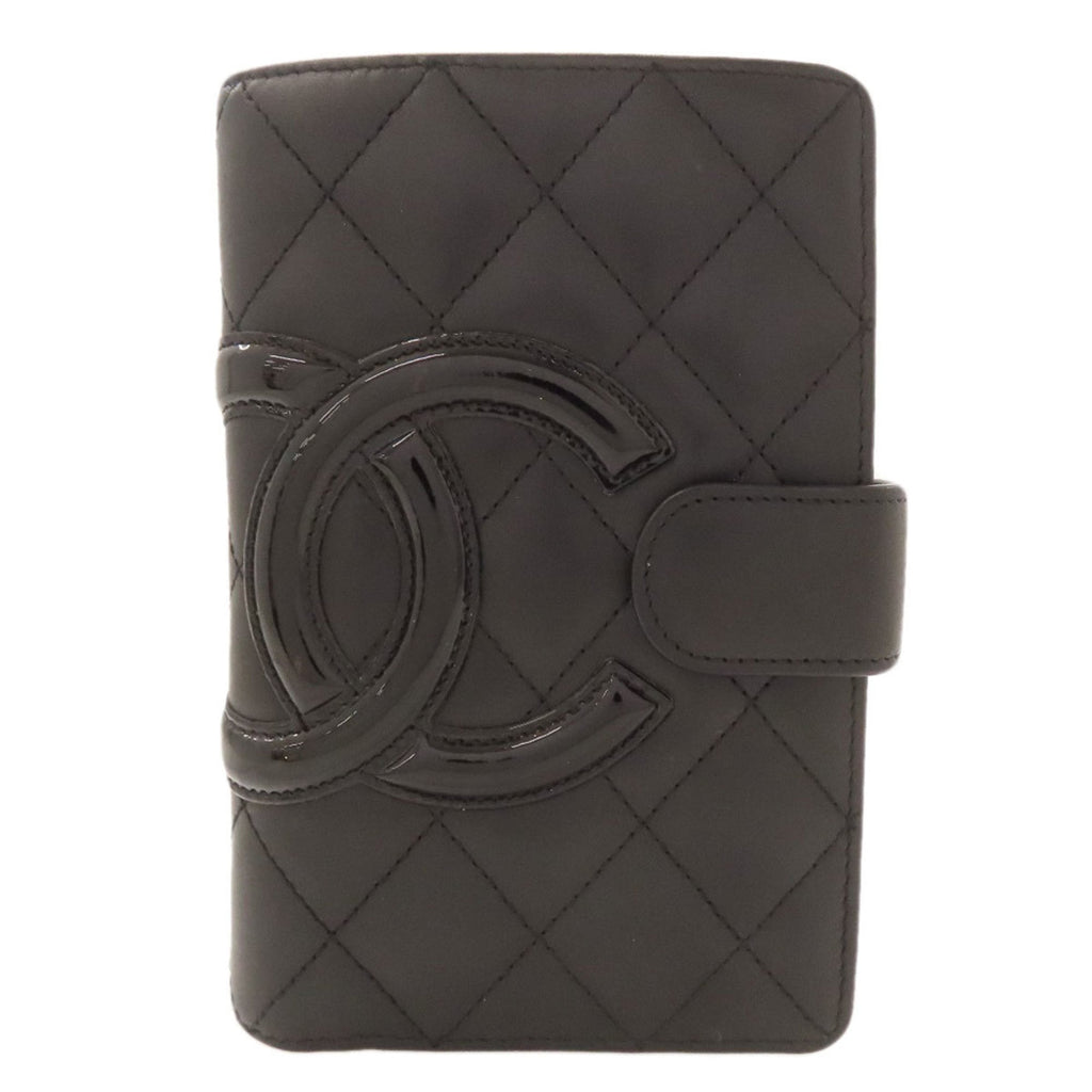 Chanel Black Leather Wallet (Bi-Fold) (Pre-Owned)