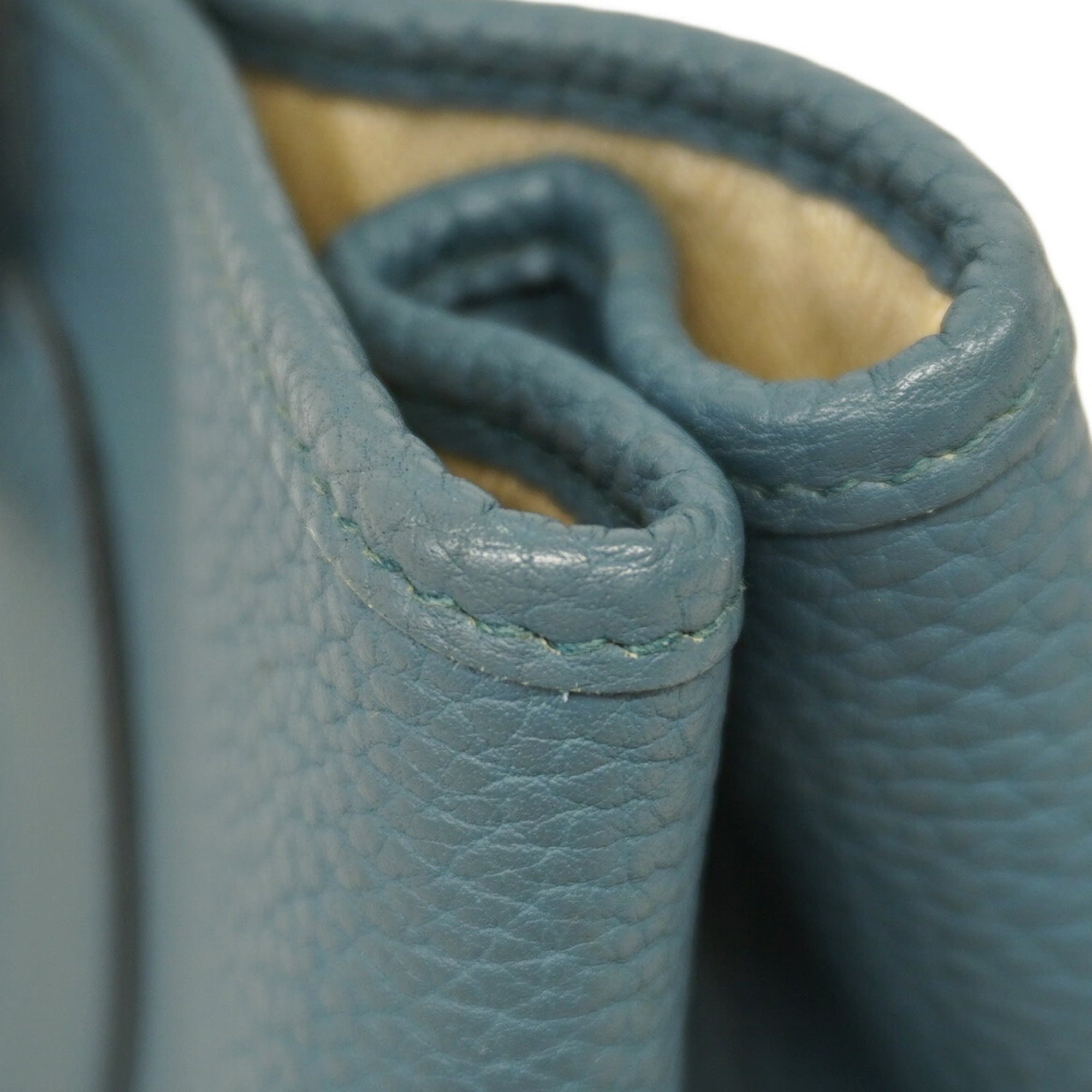 Hermes Blue Country Leather Tote Bag (Pre-Owned)