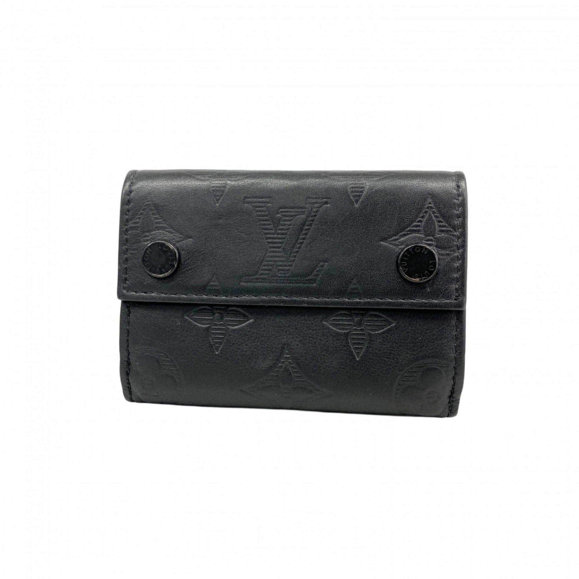 Louis Vuitton Noir Wallet (Tri-Fold) (Pre-Owned)