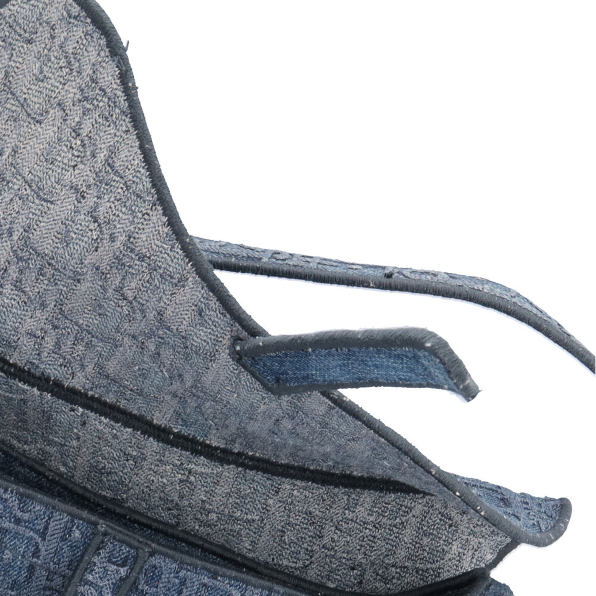 Christian Dior Blue Denim Saddle Bag Shoulder Bag (Pre-Owned)