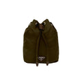 Prada Brown Khaki Leather Nylon Handbag (Pre-Owned)