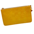 Louis Vuitton Beige Yellow Monogram Vernis Handbag Pouch (Pre-Owned)