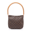 Louis Vuitton Brown Monogram Coated Canvas Leather Shoulder Bag (Pre-Owned)