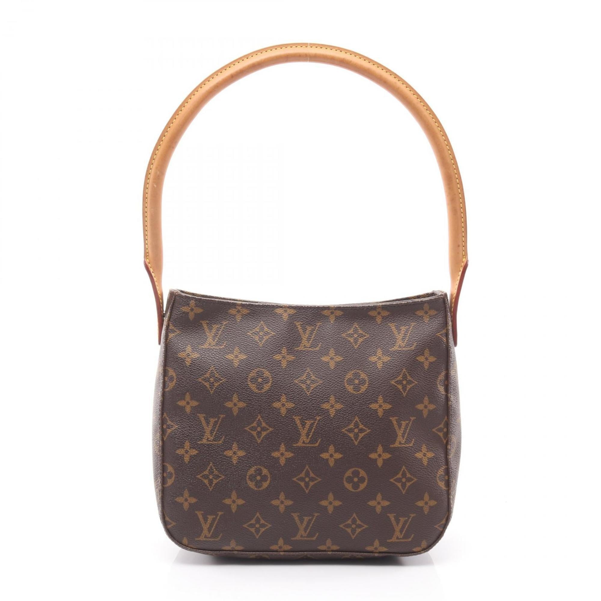 Louis Vuitton Brown Monogram Coated Canvas Leather Shoulder Bag (Pre-Owned)
