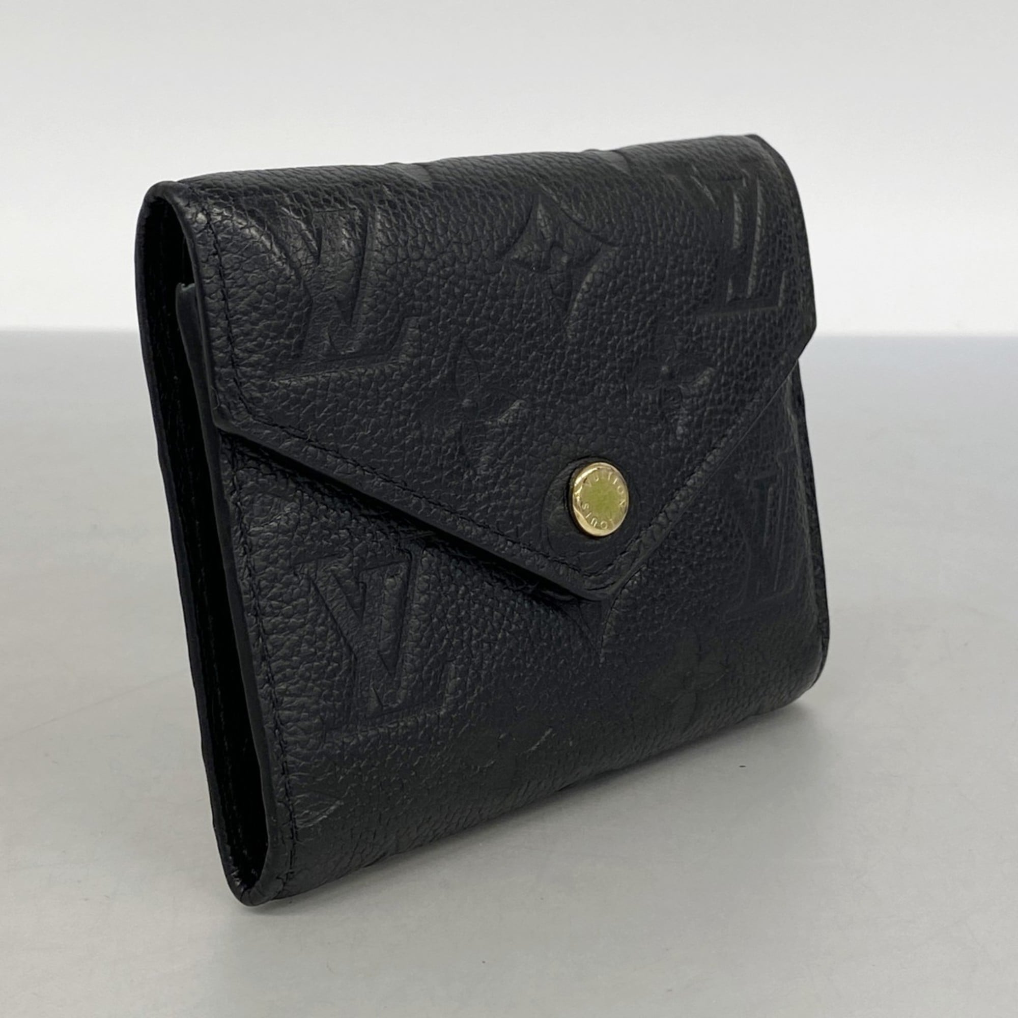 Louis Vuitton Noir Wallet (Tri-Fold) (Pre-Owned)