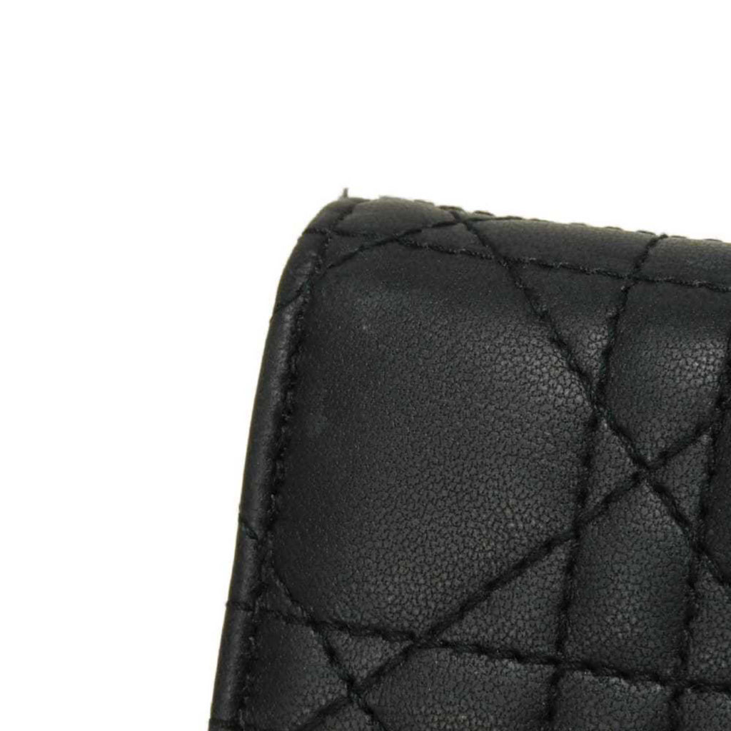 Christian Dior Black Leather Wallet (Bi-Fold) (Pre-Owned)