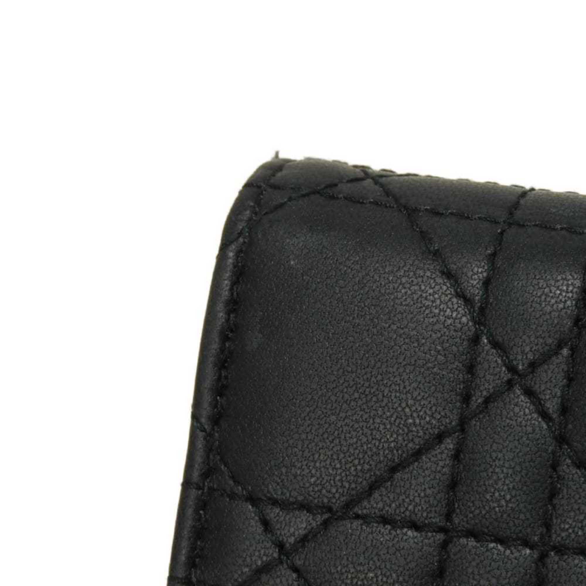 Christian Dior Black Leather Wallet (Bi-Fold) (Pre-Owned)
