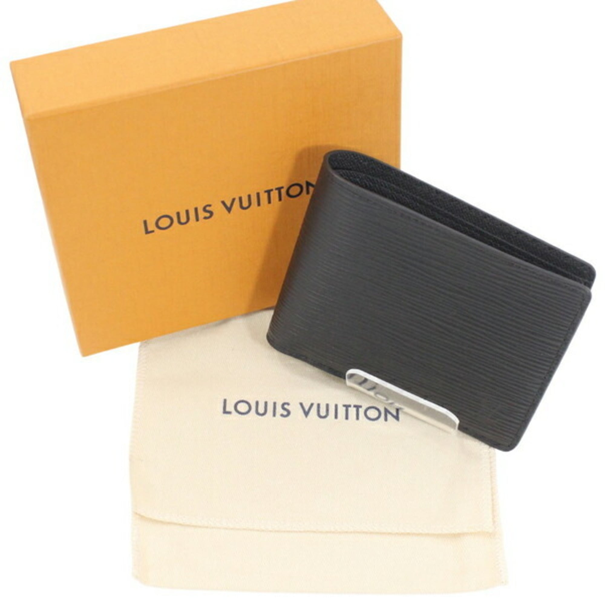 Louis Vuitton Black Epi Leather Wallet (Bi-Fold) (Pre-Owned)