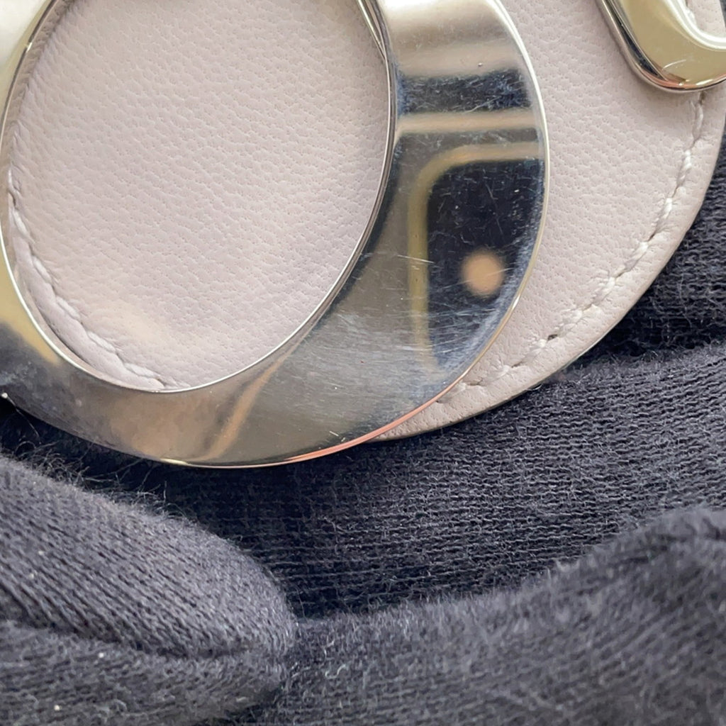 Christian Dior Lady Dior Gray Leather Handbag (Pre-Owned)