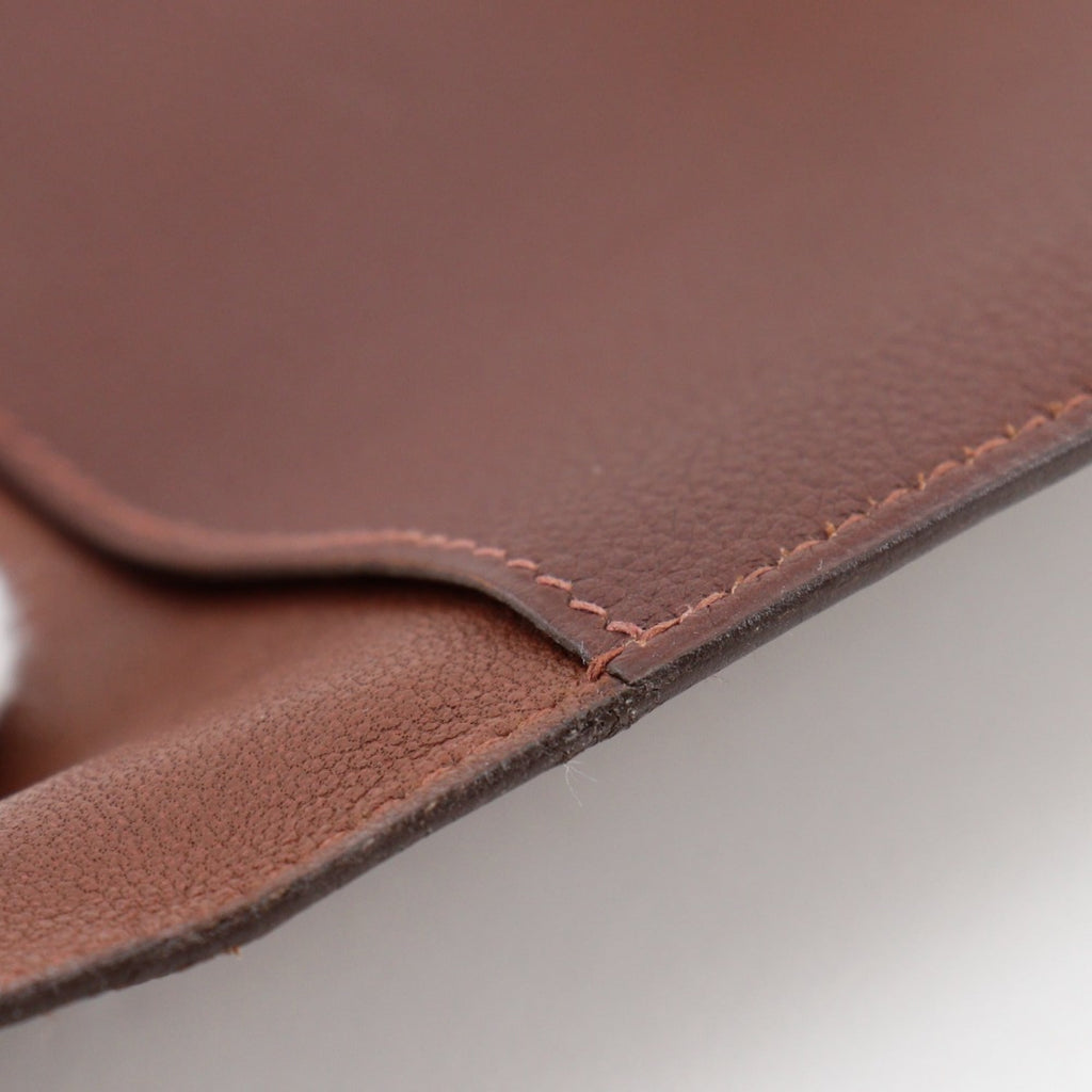 Hermes Dogon Brown Togo Leather Long Wallet (Bi-Fold) (Pre-Owned)