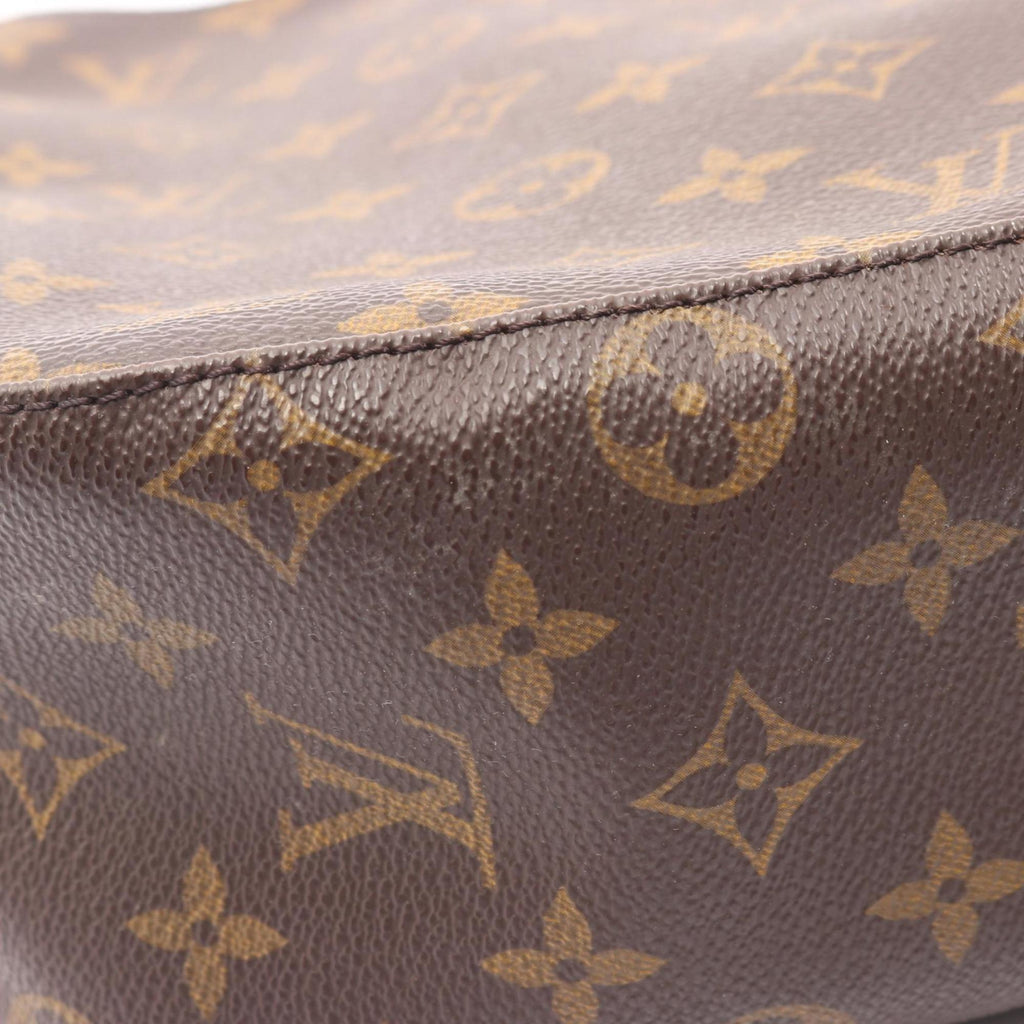Louis Vuitton Brown Monogram Coated Canvas Leather Shoulder Bag (Pre-Owned)