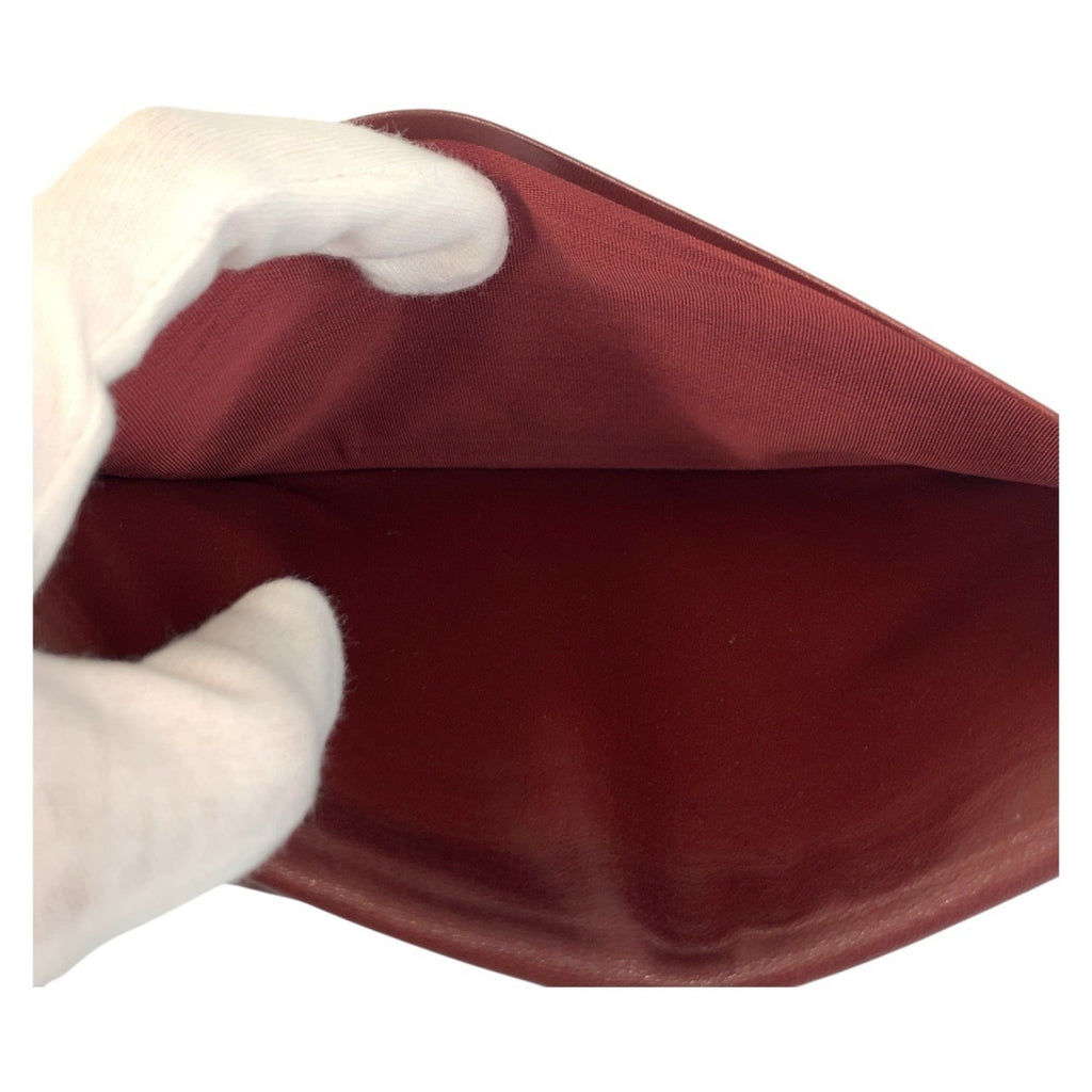 Cartier Bordeaux Leather Long Wallet (Bi-Fold) (Pre-Owned)