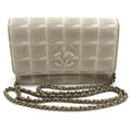 Chanel New Travel Line Beige Nylon Chain/Shoulder Wallet (Pre-Owned)