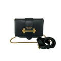 Prada Black Leather Fanny Pack Pochette Pouch Shoulder Bag (Pre-Owned)