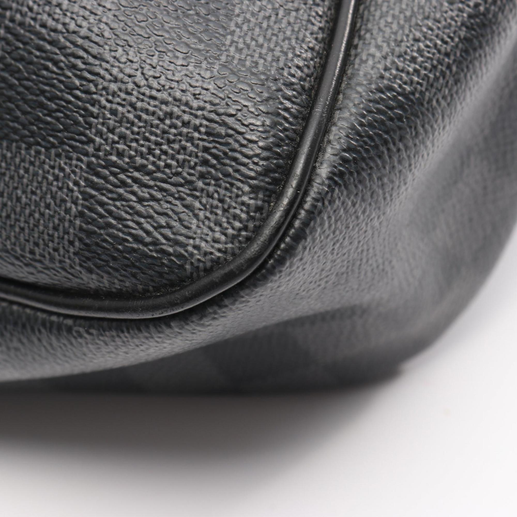 Louis Vuitton Black Damier Graphite Coated Canvas Leather Shoulder Bag (Pre-Owned)