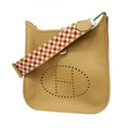 Hermes Silver Taurillon Clemence Leather Shoulder Bag (Pre-Owned)
