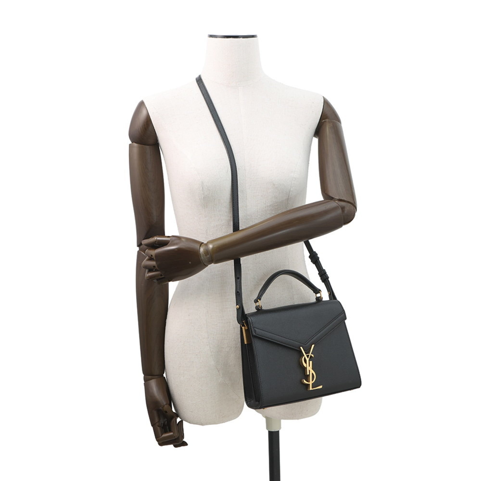 Saint Laurent Black Leather Handbag (Pre-Owned)