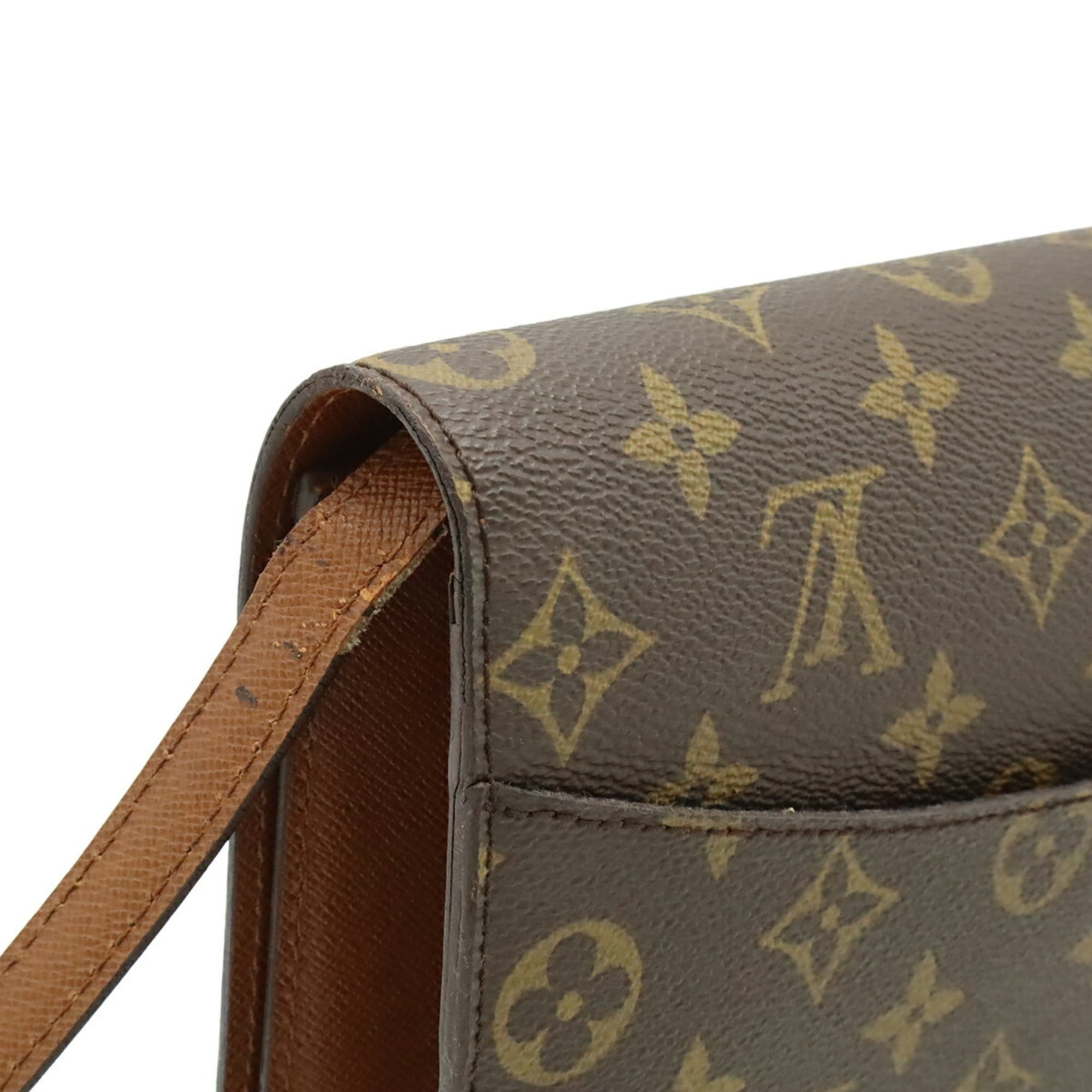 Louis Vuitton Monogram Brown Monogram Clutch Bag Shoulder Bag (Pre-Owned)