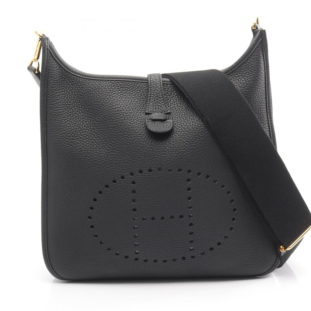 Hermes Black Taurillon Clemence Leather Leather Shoulder Bag (Pre-Owned)