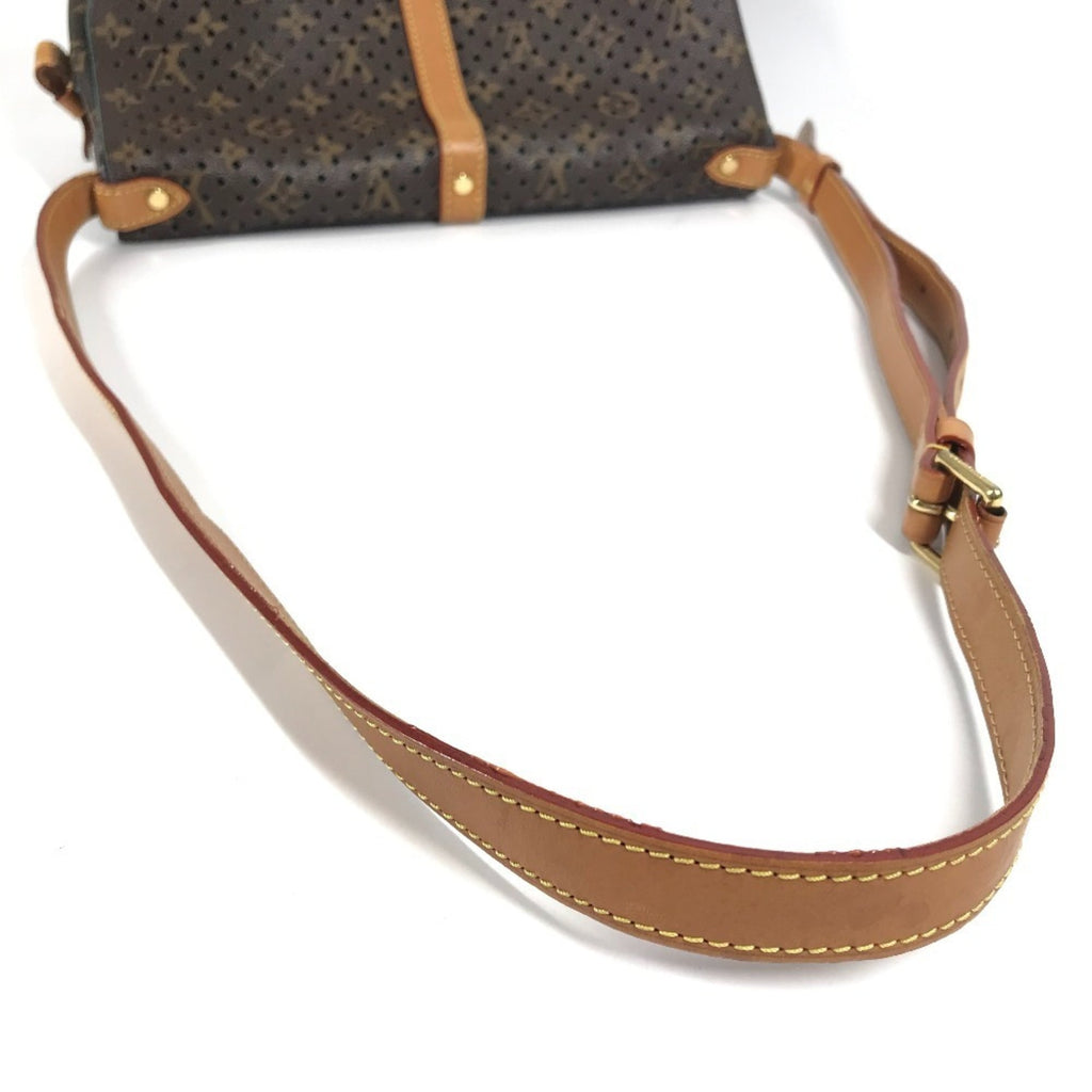 Louis Vuitton Monogram Perfo Blue Brown Monogram Perforated Shoulder Bag (Pre-Owned)