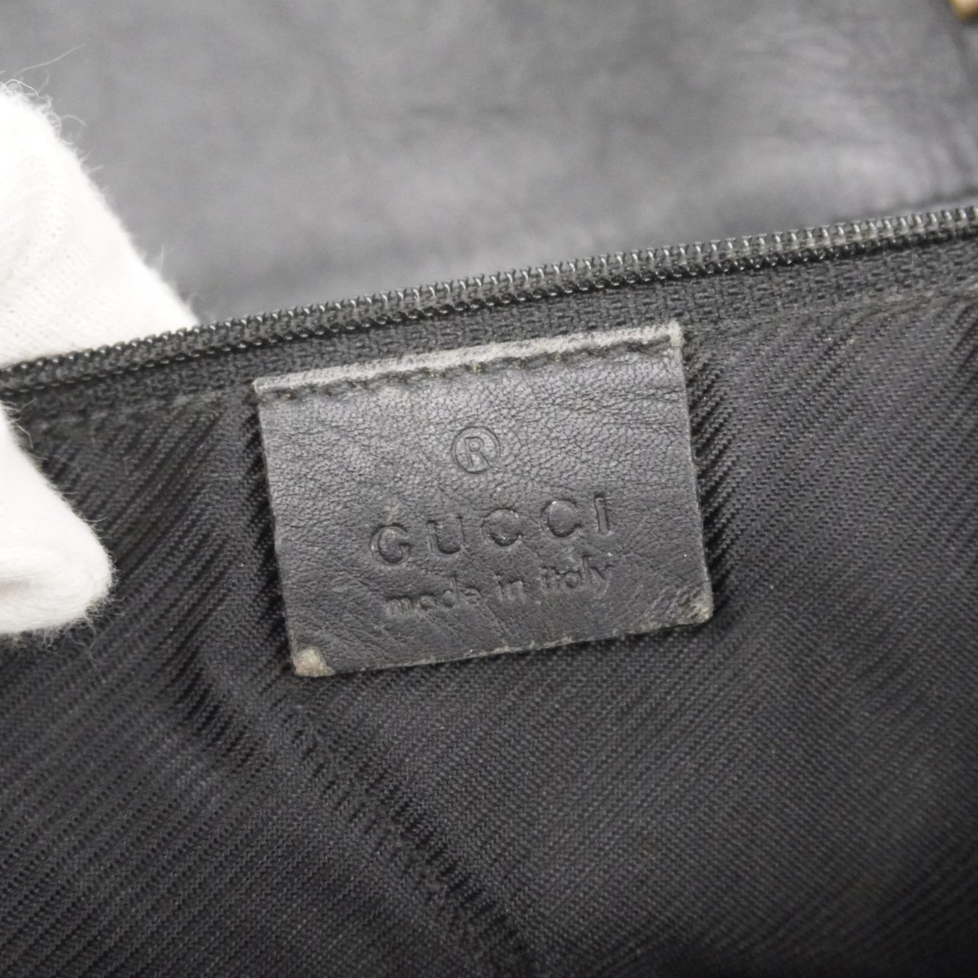 Gucci Black Canvas Tote Bag (Pre-Owned)