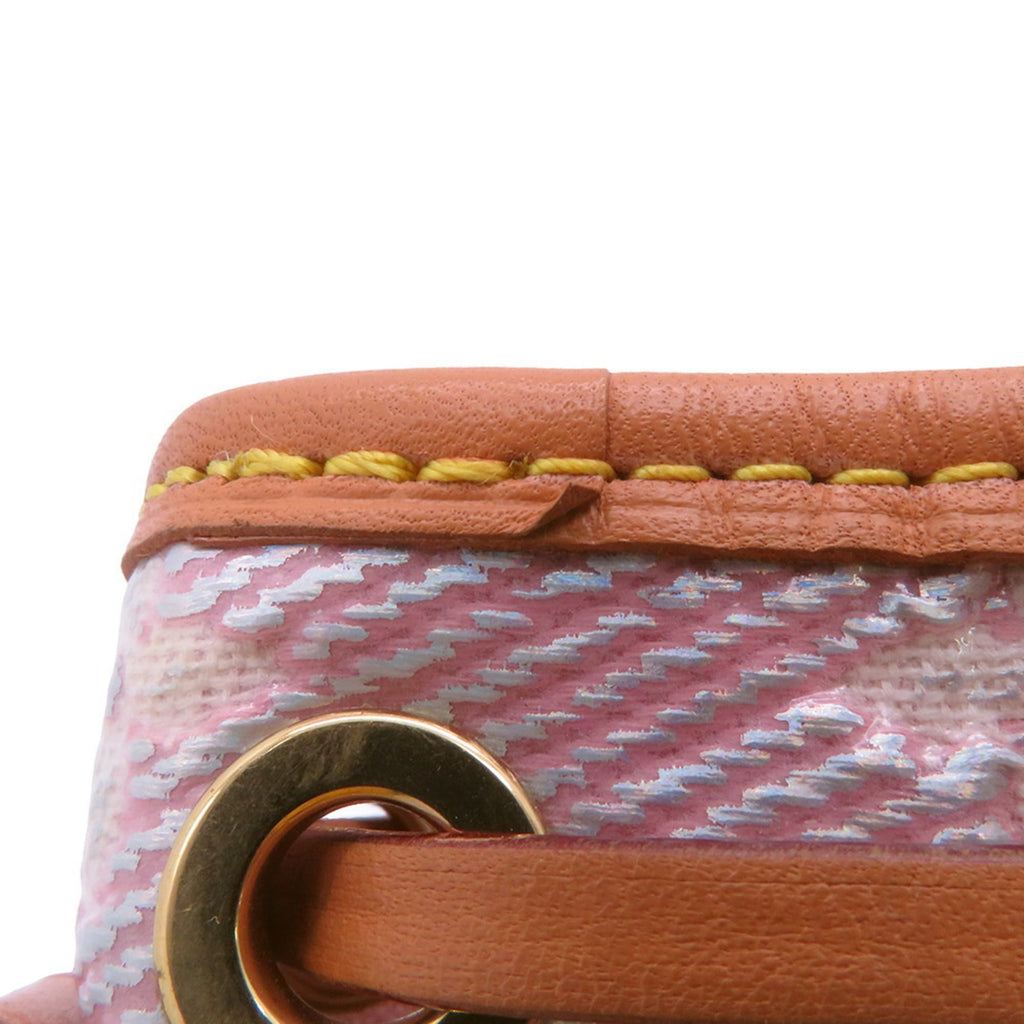 Louis Vuitton Monogram Pink Jacquard Handbag Shoulder Bag (Pre-Owned)