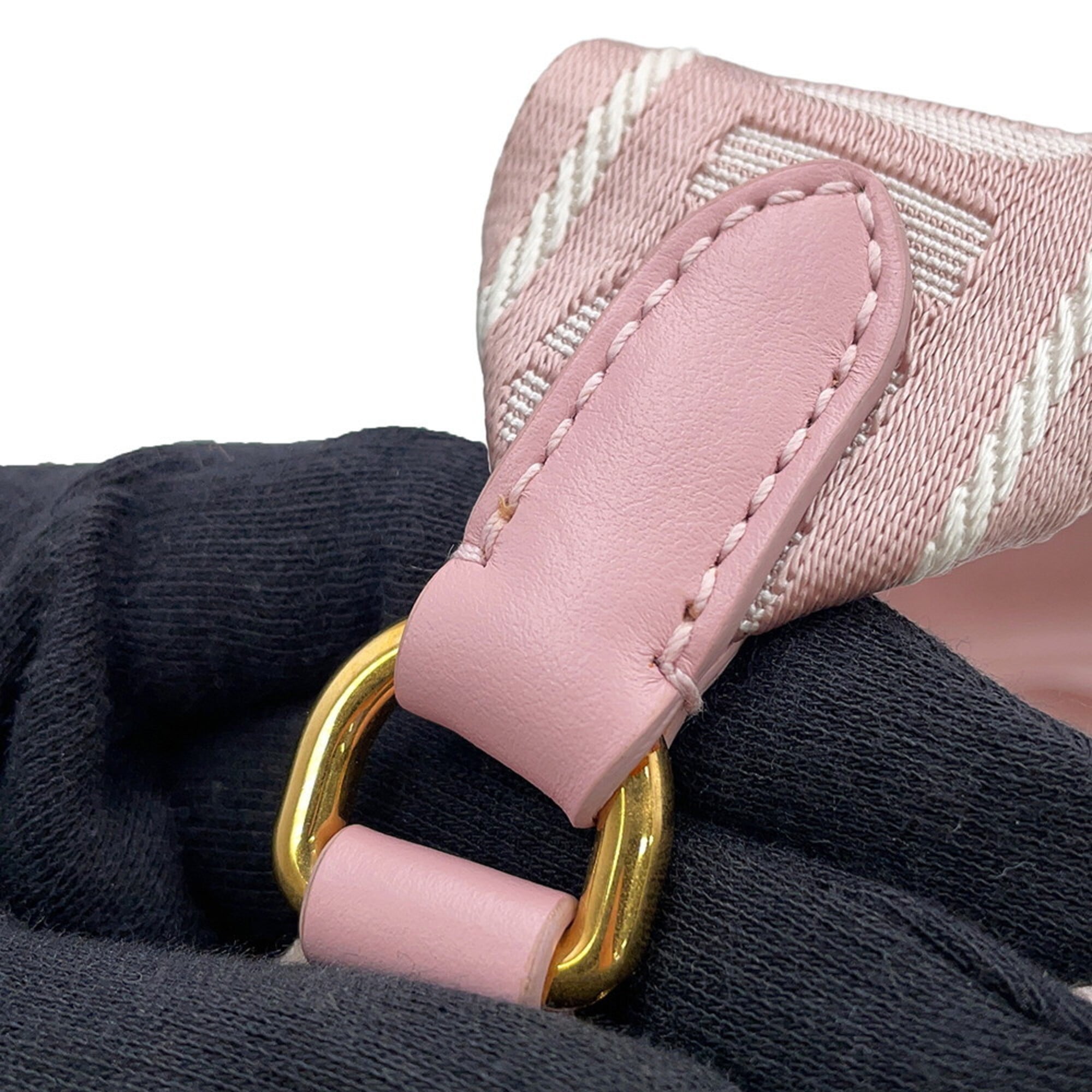 Miu Miu Pink Pile Fabric Leather Handbag (Pre-Owned)