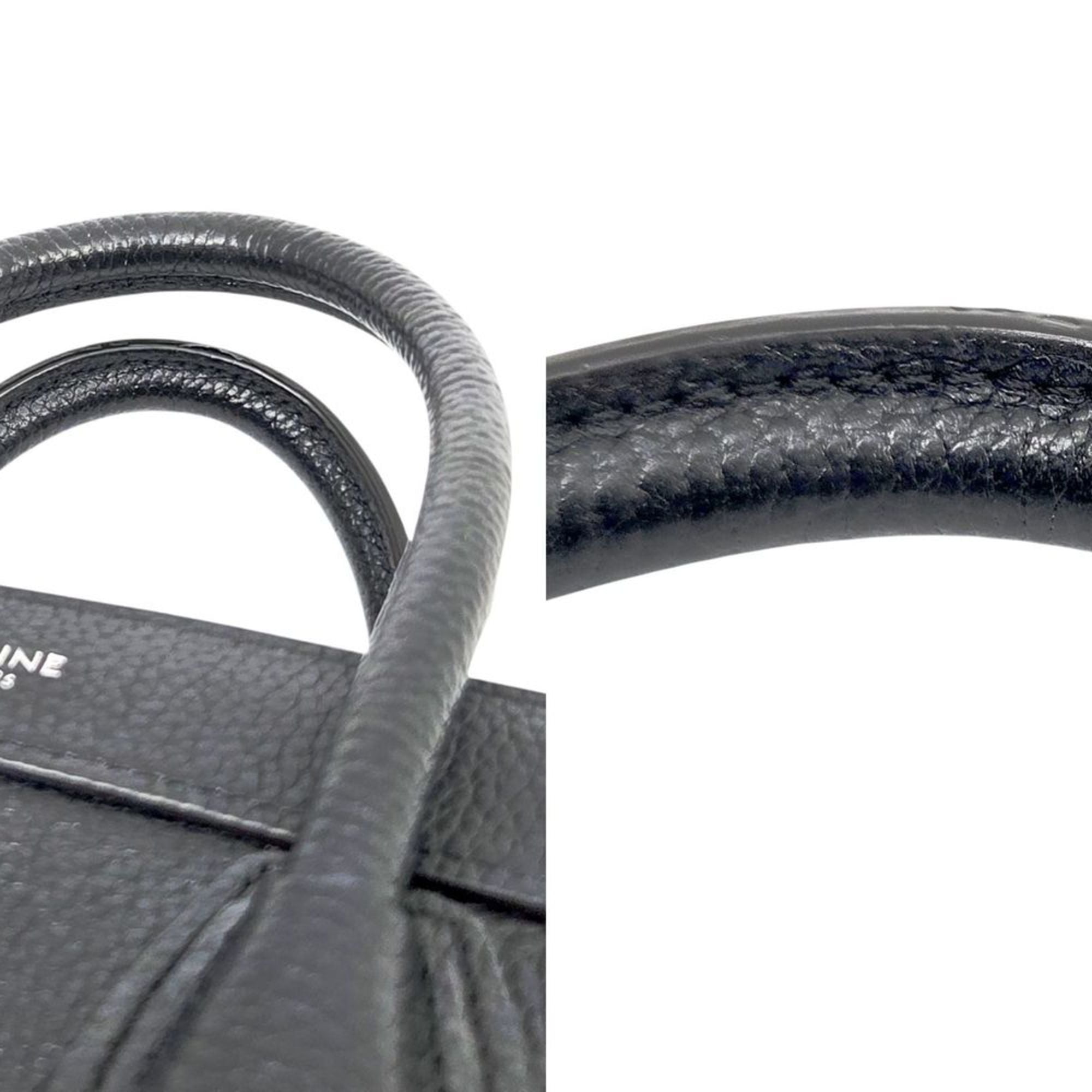 Celine Black Leather Handbag (Pre-Owned)