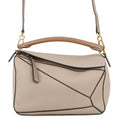Loewe Puzzle Sand Leather Handbag (Pre-Owned)