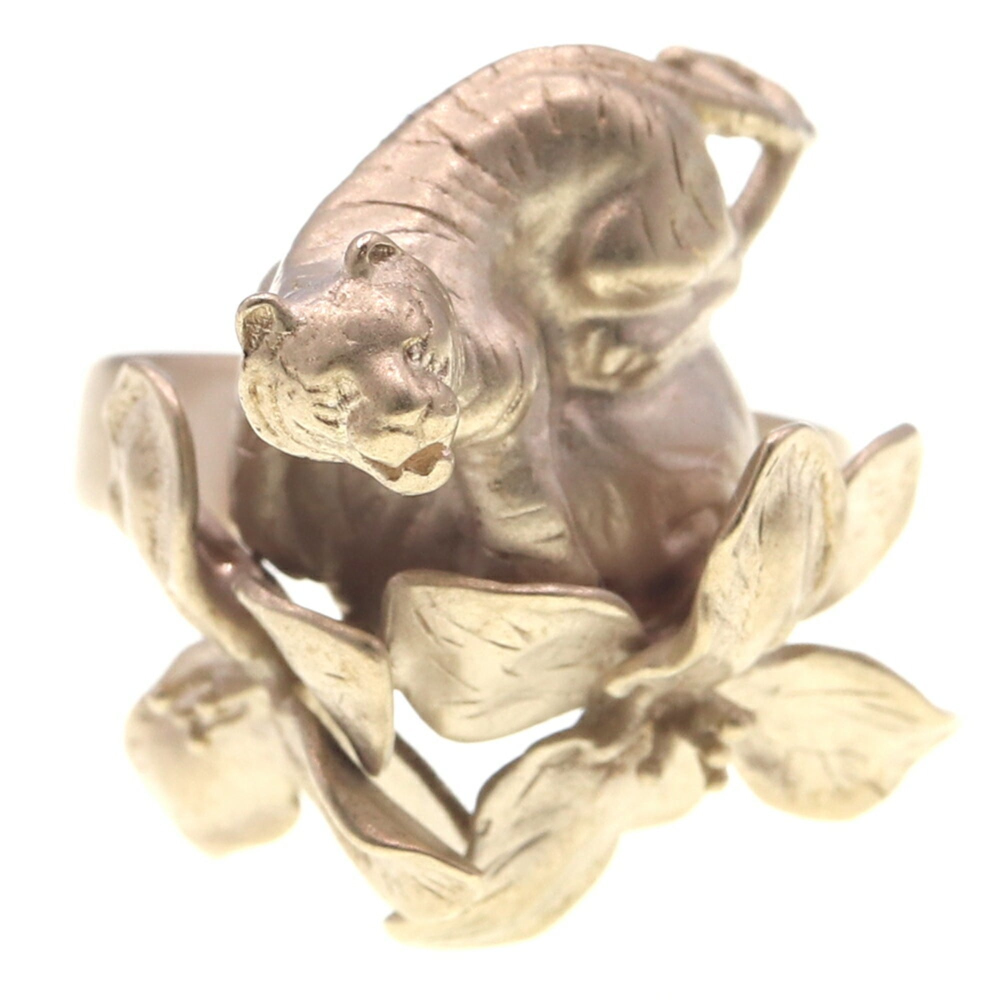 Christian Dior Gold Metal Band Ring (Pre-Owned)