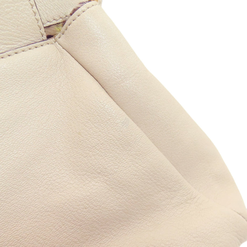 Fendi White Leather Handbag (Pre-Owned)