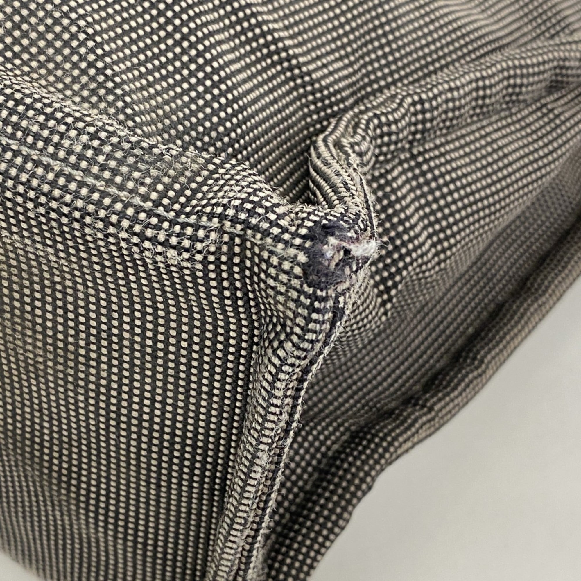 Hermes Gray Canvas Tote Bag (Pre-Owned)