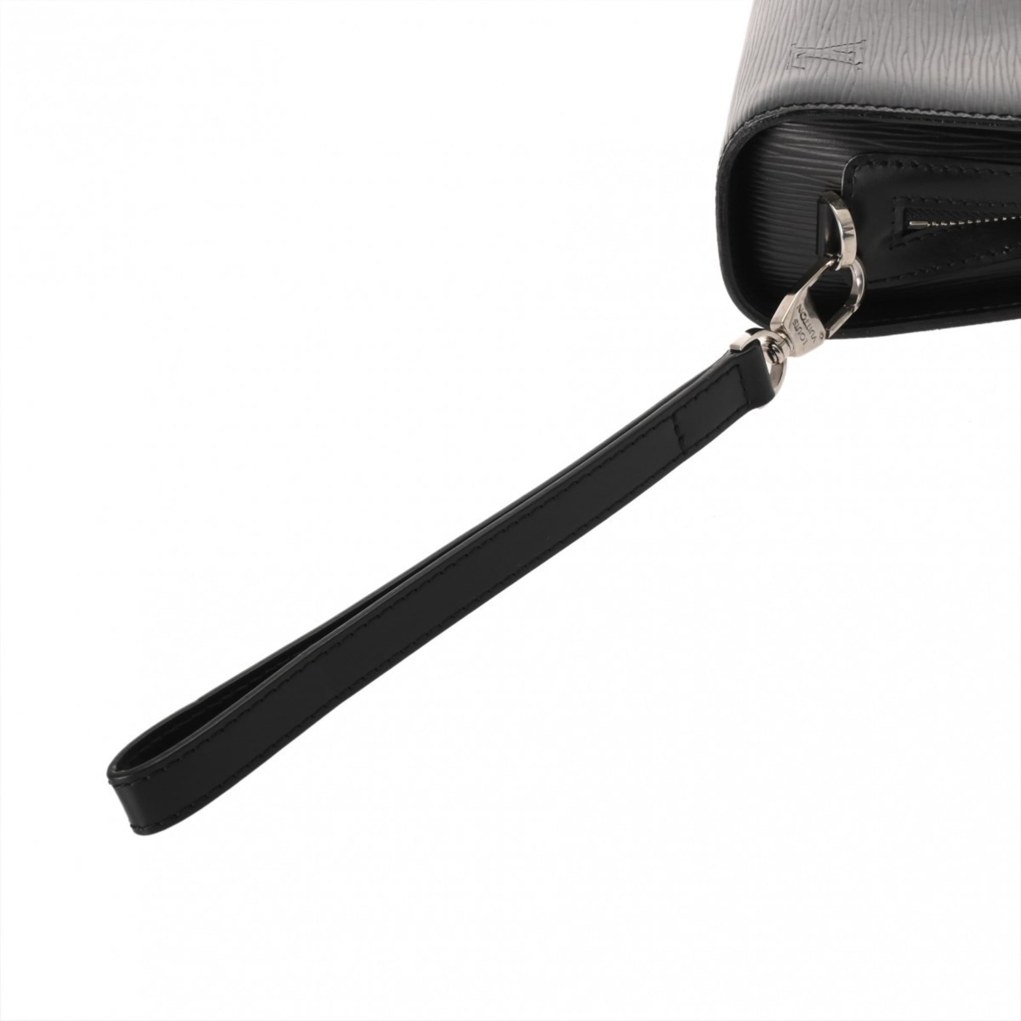 Louis Vuitton Noir Leather Briefcase (Pre-Owned)