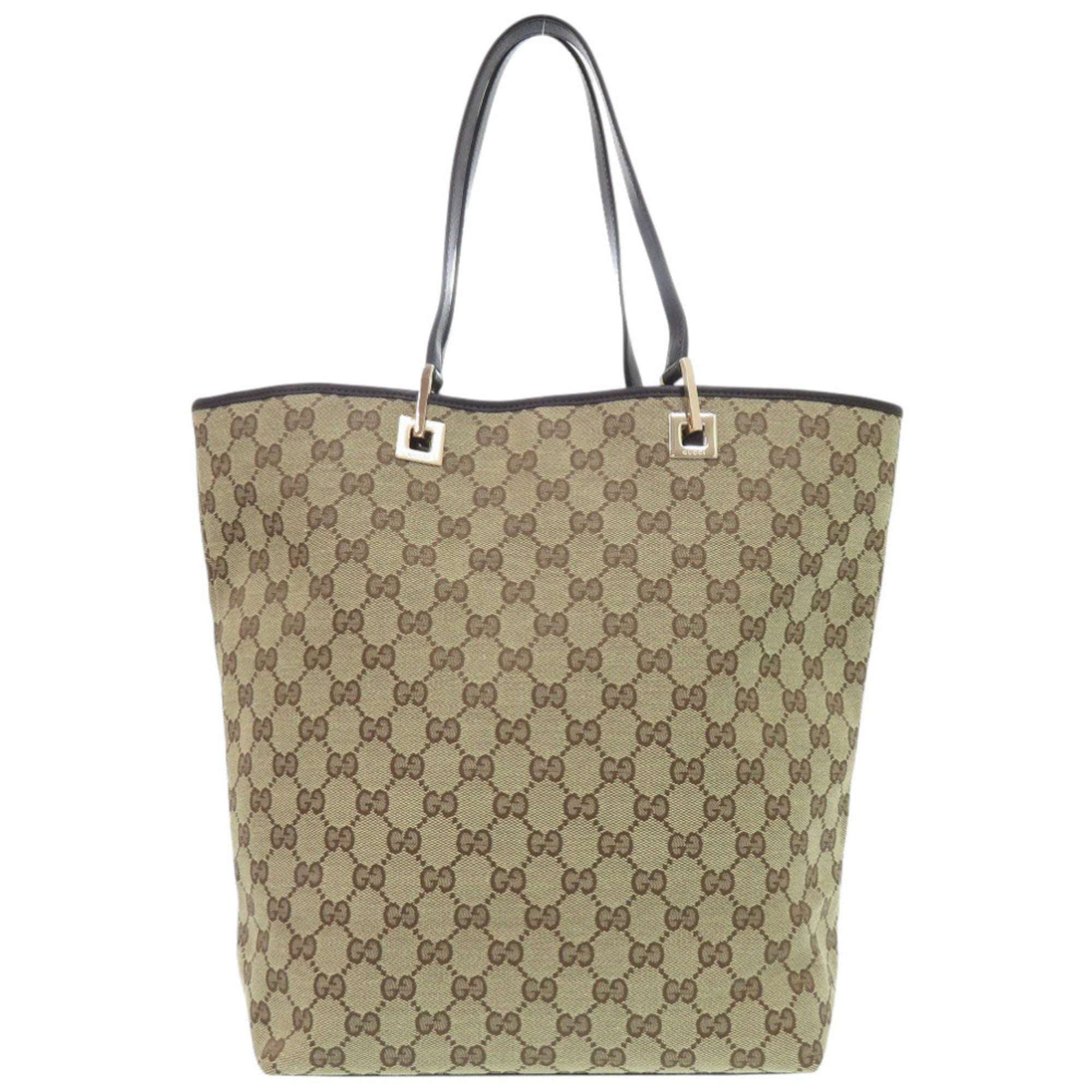 Gucci Beige Gg Canvas Tote Bag (Pre-Owned)