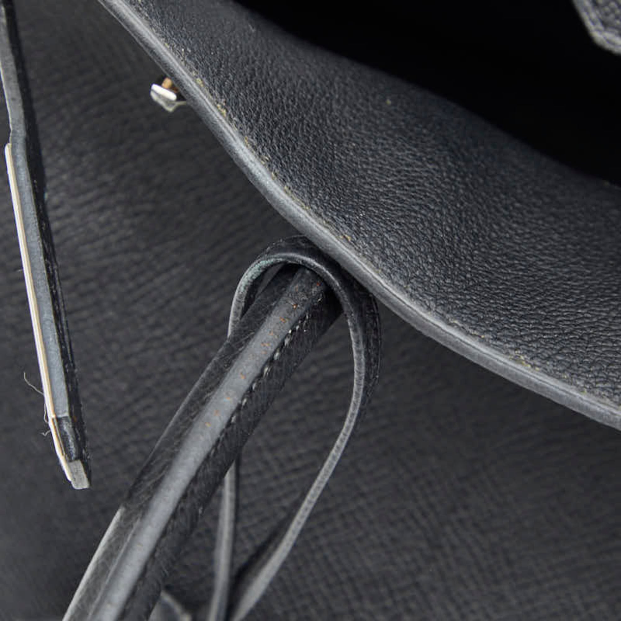 Hermes Black Epsom Leather Handbag (Pre-Owned)