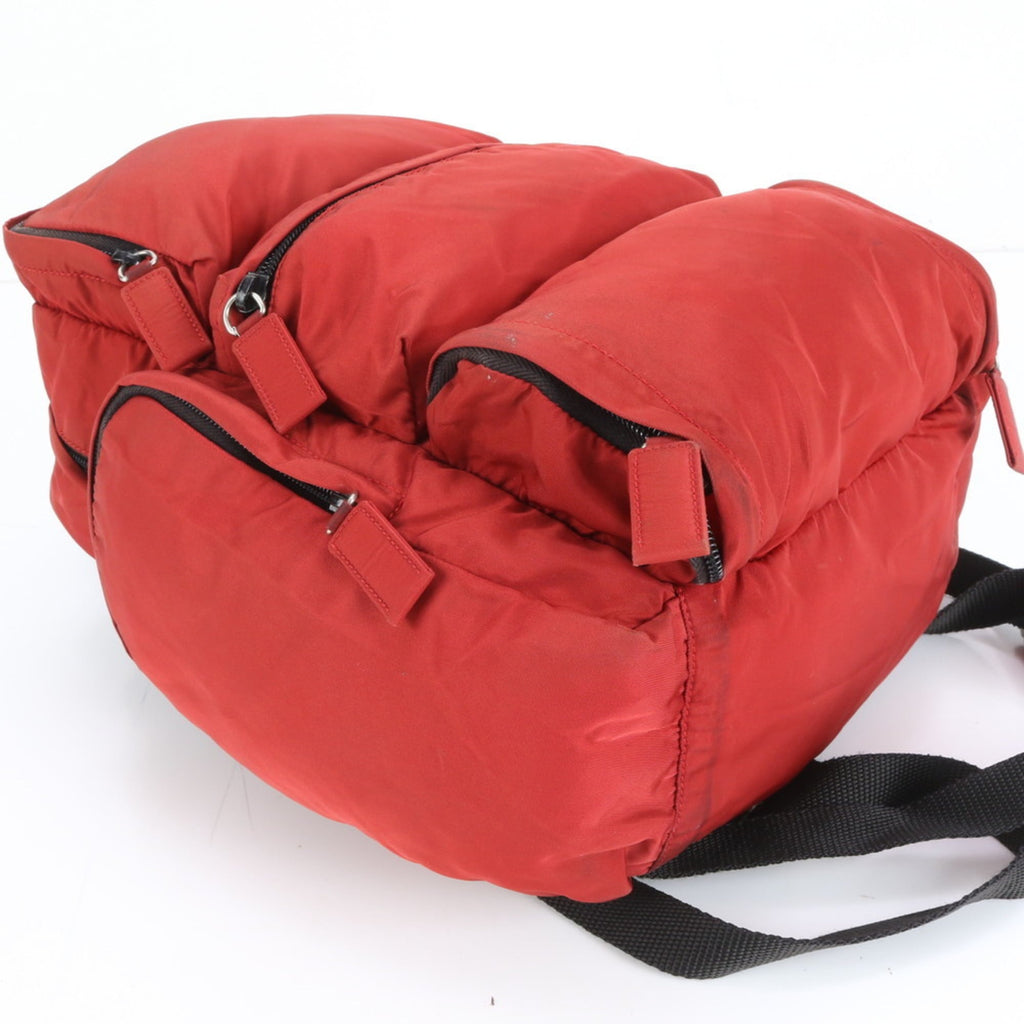 Prada Red Color Backpack (Pre-Owned)