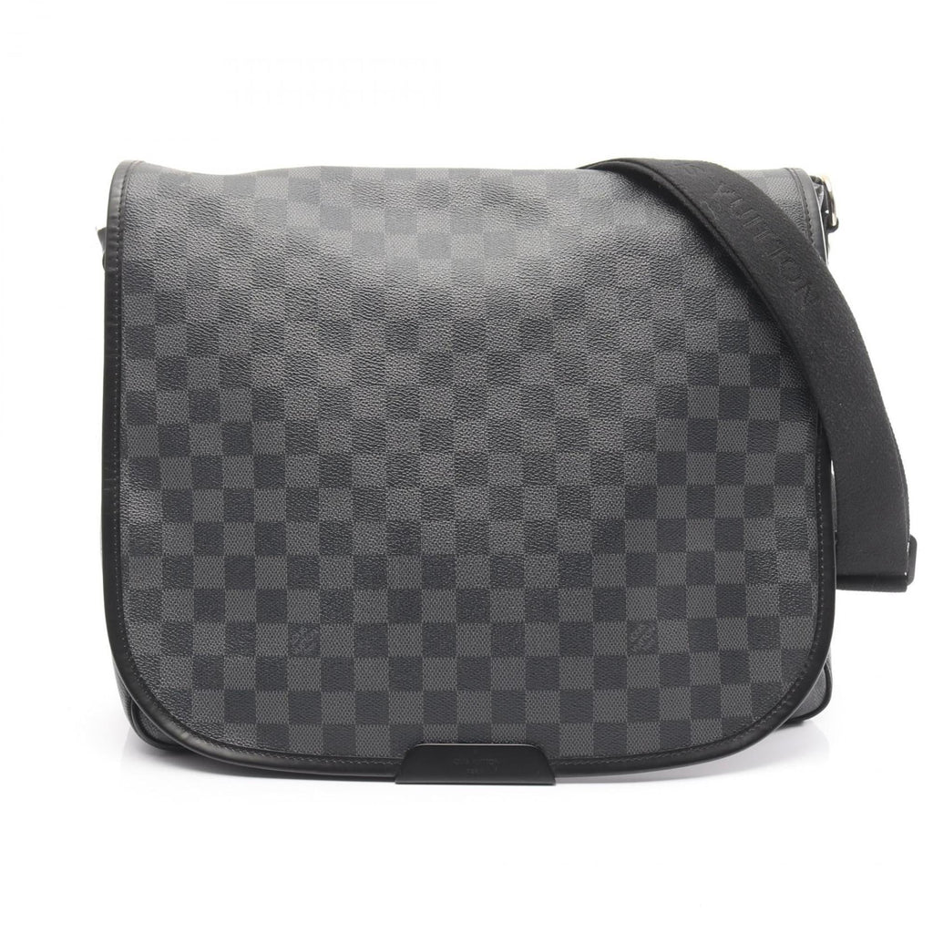 Louis Vuitton Black Damier Graphite Coated Canvas Leather Shoulder Bag (Pre-Owned)