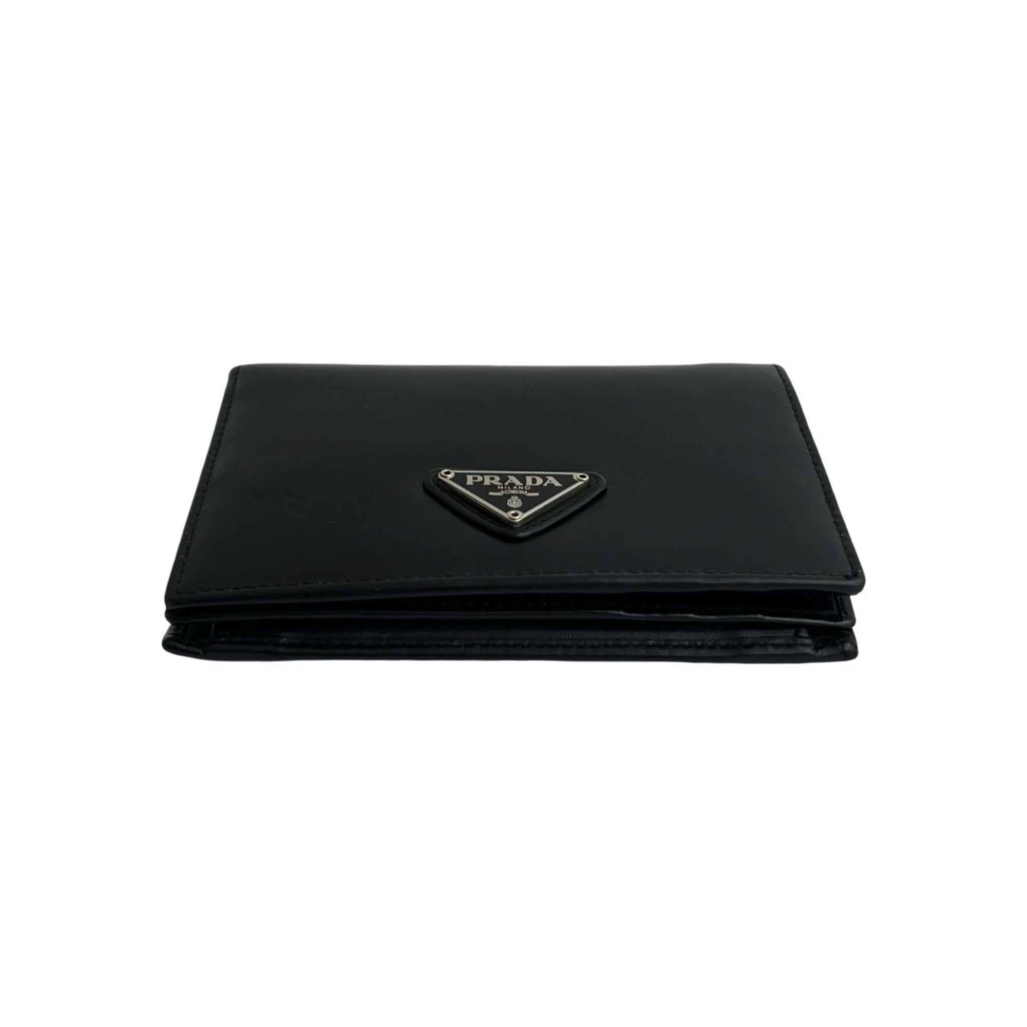 Prada Black Leather Wallet (Bi-Fold) (Pre-Owned)
