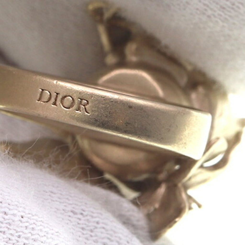 Christian Dior Gold Metal Band Ring (Pre-Owned)