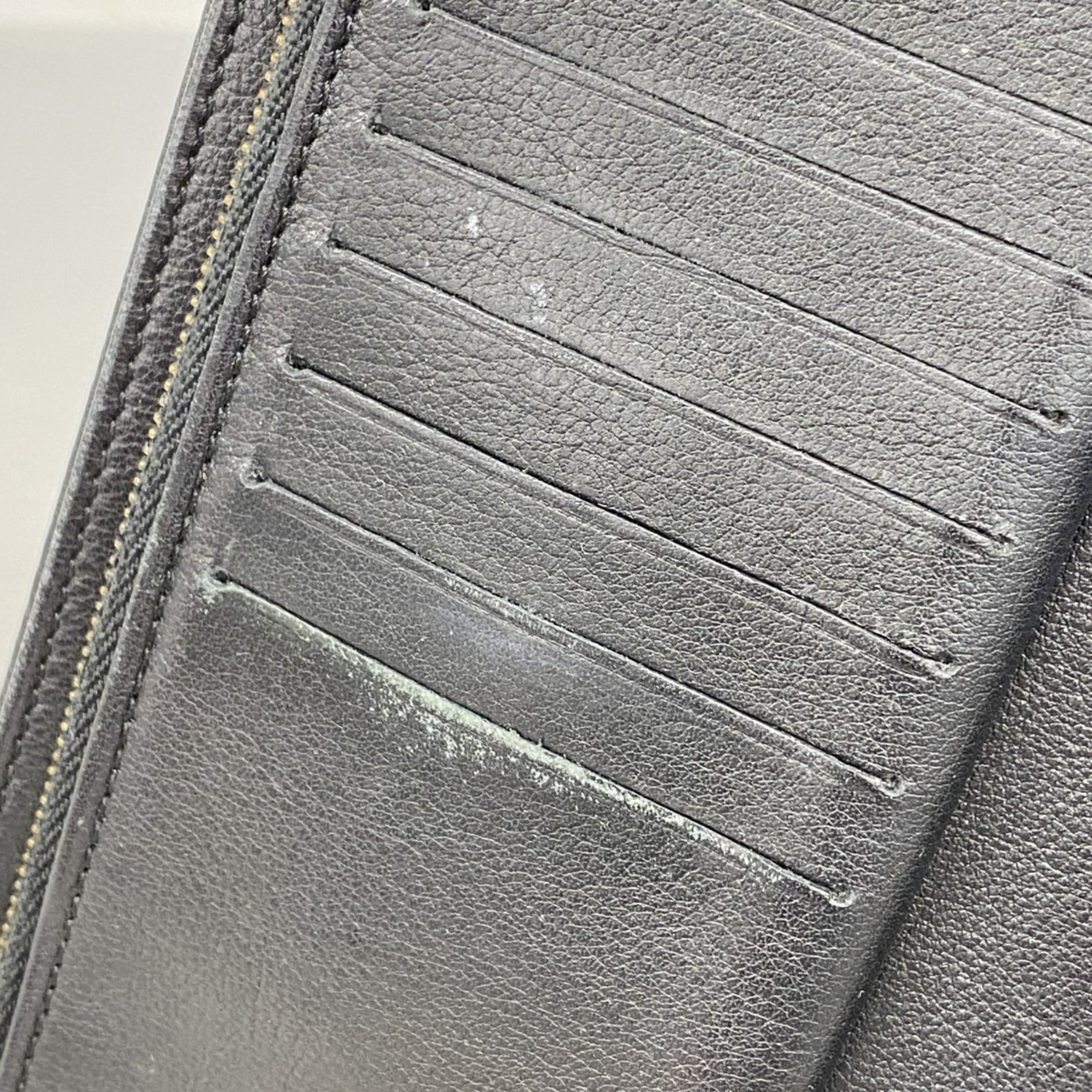 Louis Vuitton Noir Long Wallet (Tri-Fold) (Pre-Owned)