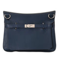 Hermes Blue Taurillon Clemence Leather Shoulder Bag (Pre-Owned)