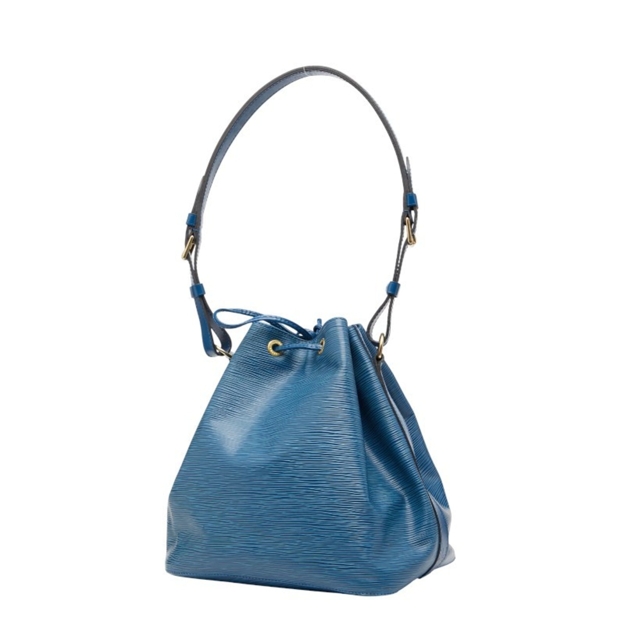 Louis Vuitton Toledo Blue Leather Handbag Shoulder Bag (Pre-Owned)
