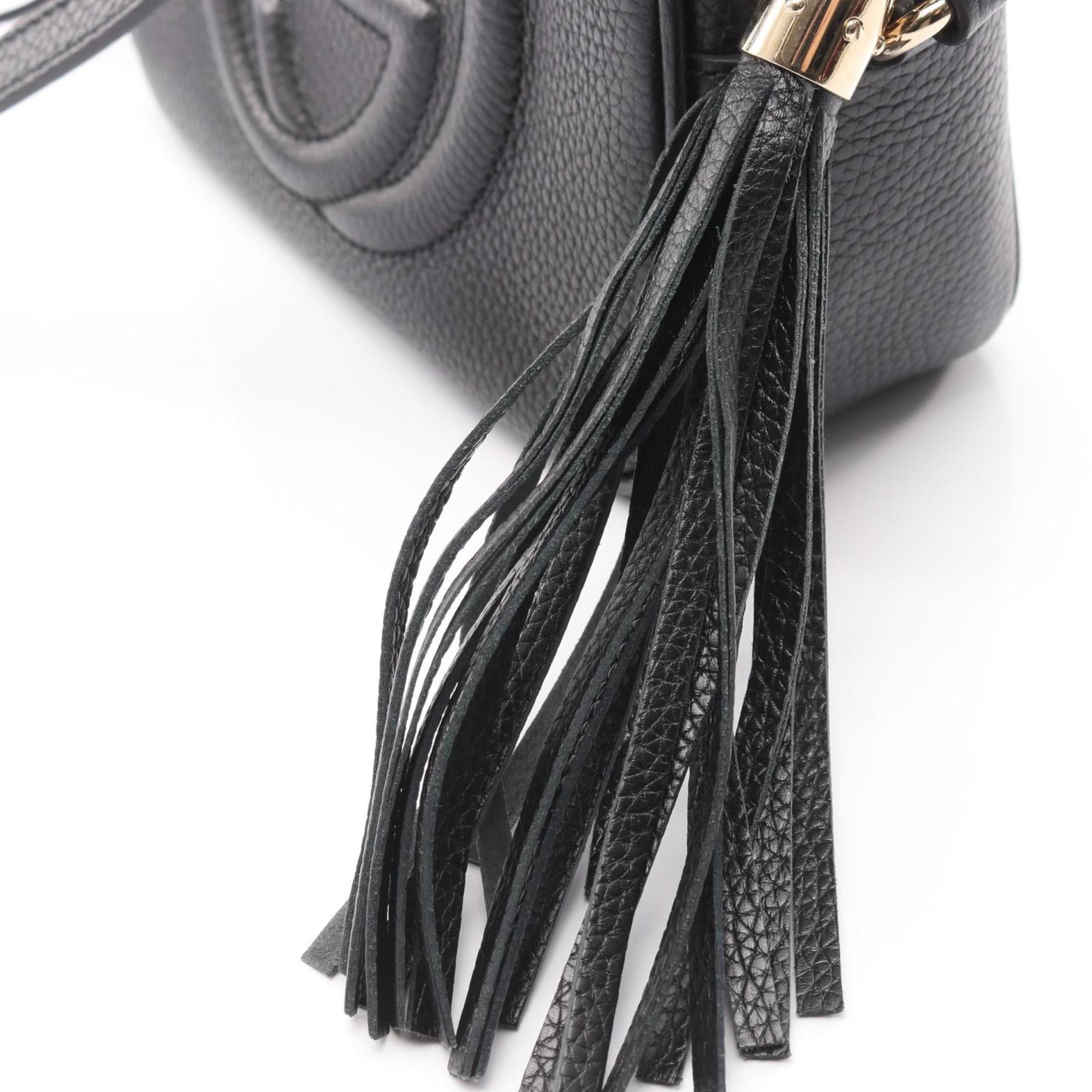 Gucci Black Leather Shoulder Bag (Pre-Owned)
