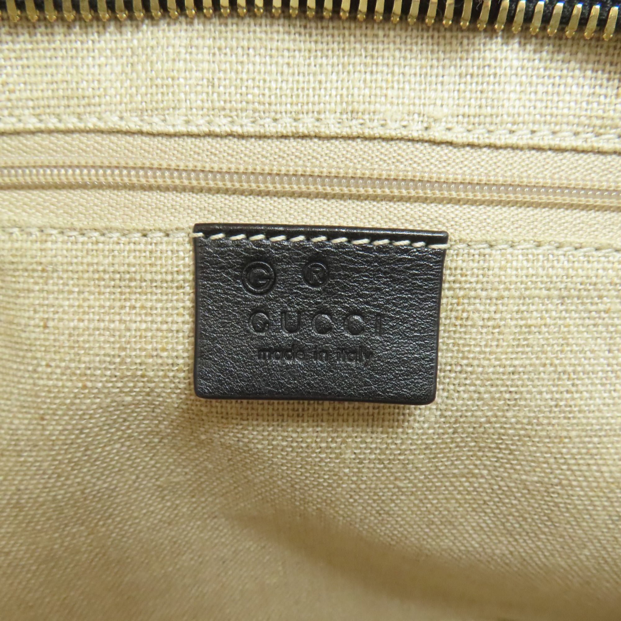 Gucci Black Leather Shoulder Bag (Pre-Owned)