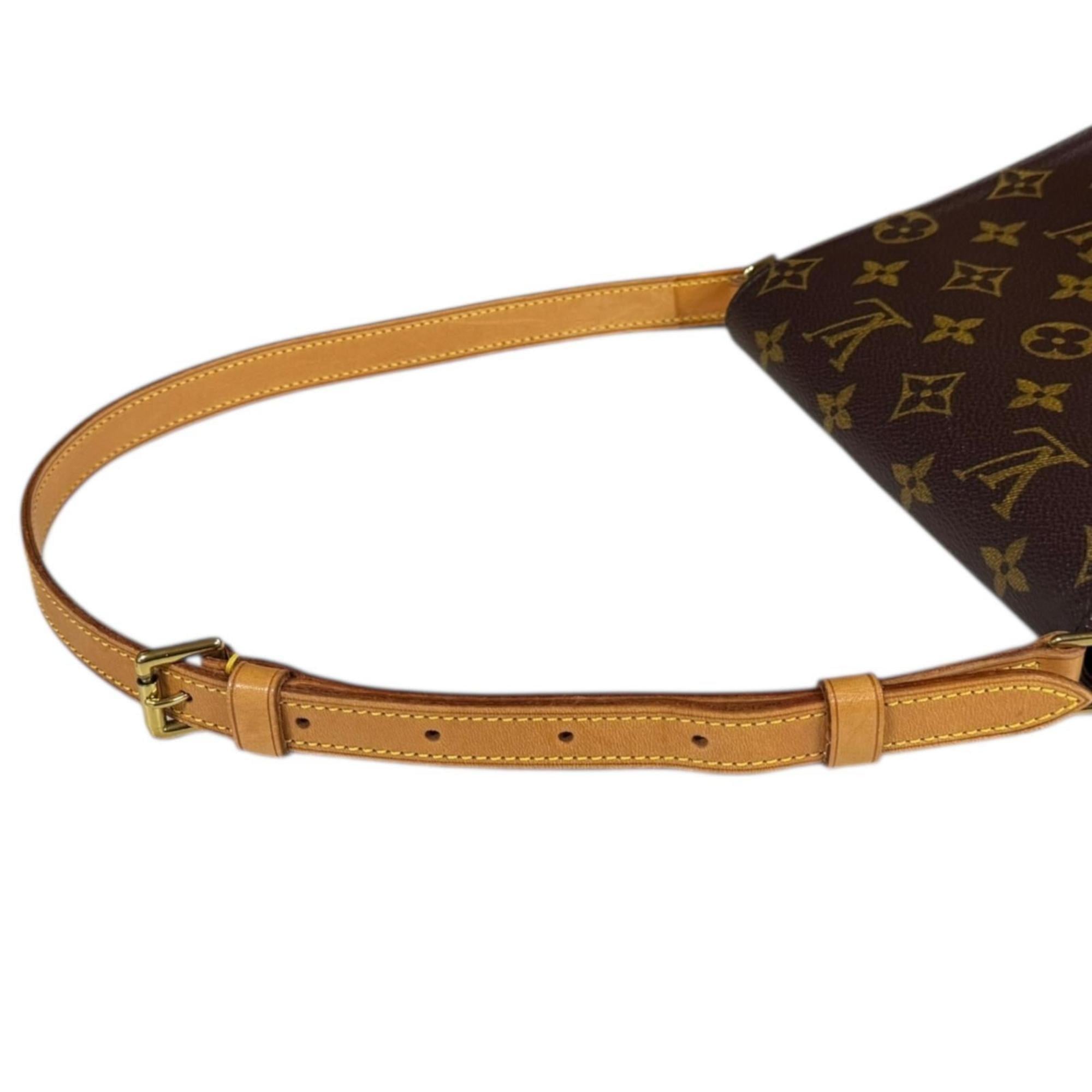 Louis Vuitton Brown Monogram Canvas Shoulder Bag (Pre-Owned)