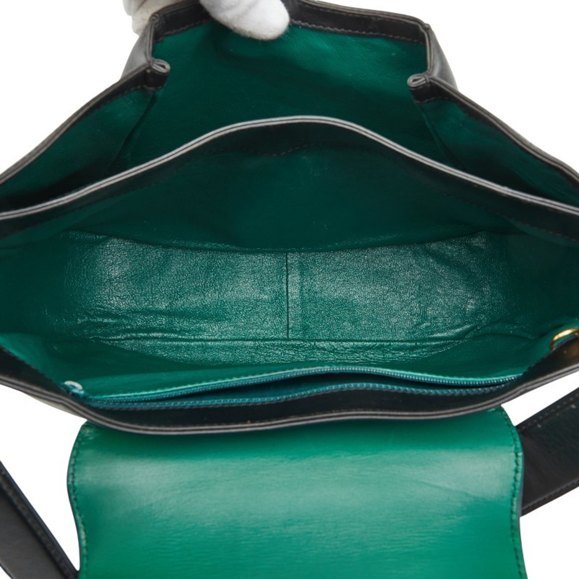 Cartier Black Leather Shoulder Bag (Pre-Owned)