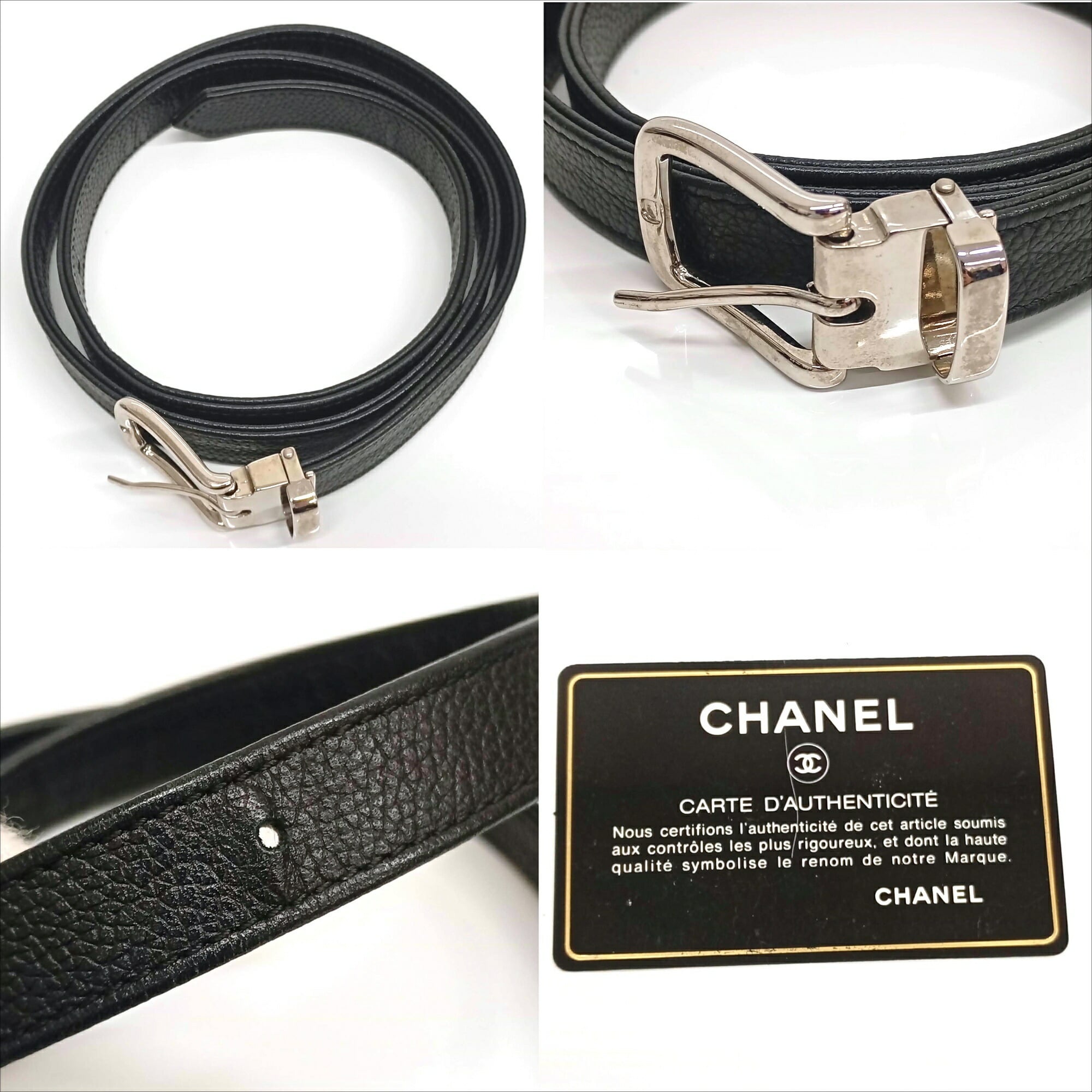 Chanel Black Grained Calfskin Fanny Pack (Pre-Owned)
